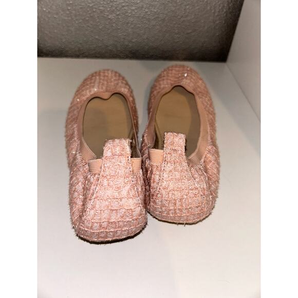 YS YOSI SAMRA Miss Samara Preppy KidCore Ballet Flats Shimmer Mesh Flats - Picture 4 of 6